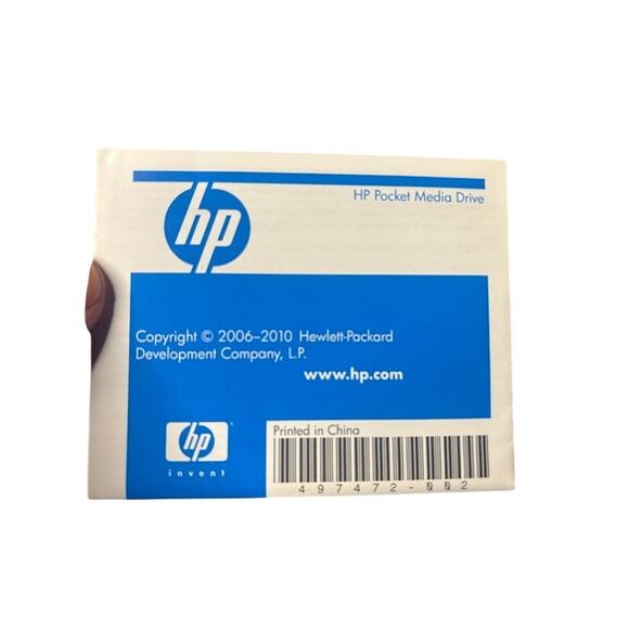 HP Pocket Media Drive PD5000S 500GB Portable HDD External USB New In Box - Picture 7 of 9